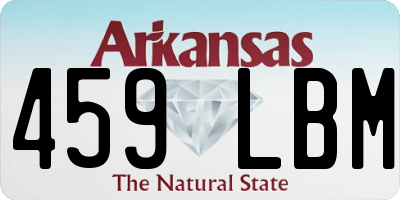 AR license plate 459LBM
