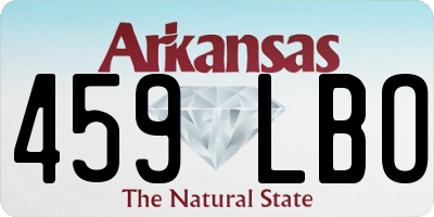 AR license plate 459LBO