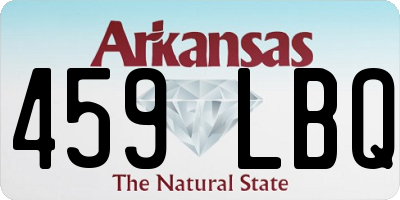 AR license plate 459LBQ