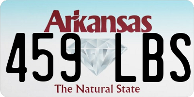 AR license plate 459LBS