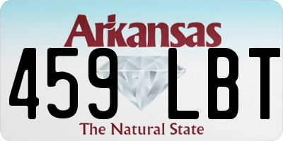 AR license plate 459LBT