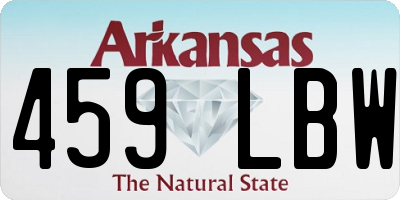 AR license plate 459LBW