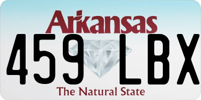 AR license plate 459LBX