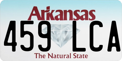 AR license plate 459LCA