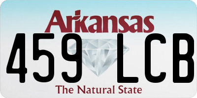 AR license plate 459LCB