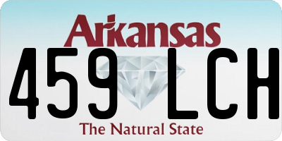 AR license plate 459LCH
