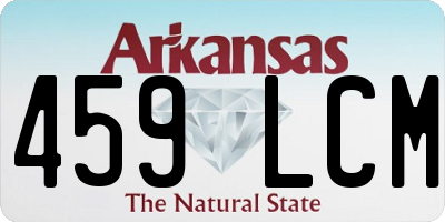 AR license plate 459LCM