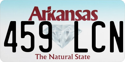 AR license plate 459LCN