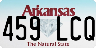 AR license plate 459LCQ