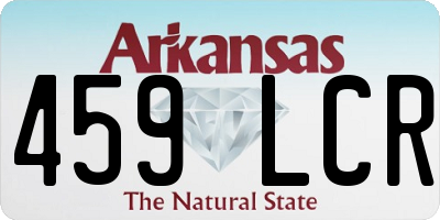 AR license plate 459LCR