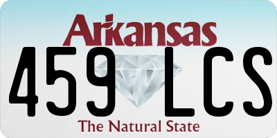 AR license plate 459LCS