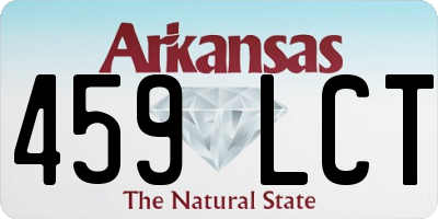 AR license plate 459LCT