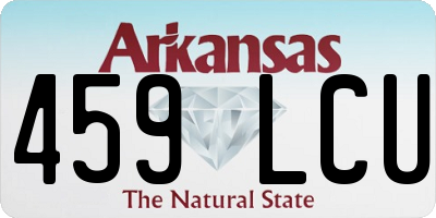 AR license plate 459LCU