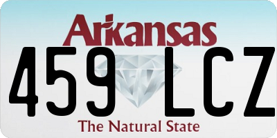 AR license plate 459LCZ