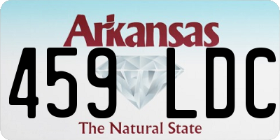 AR license plate 459LDC