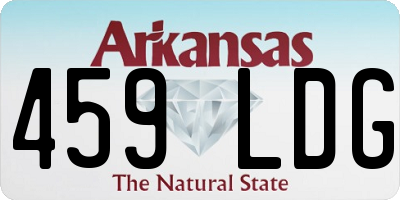 AR license plate 459LDG