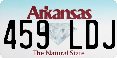 AR license plate 459LDJ