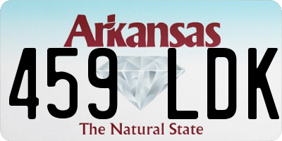 AR license plate 459LDK