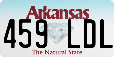 AR license plate 459LDL