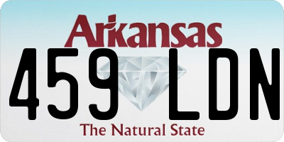 AR license plate 459LDN