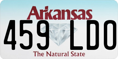 AR license plate 459LDO