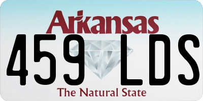 AR license plate 459LDS