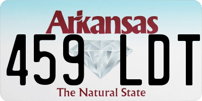 AR license plate 459LDT