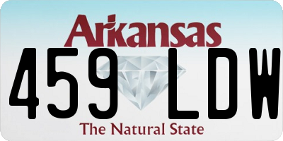 AR license plate 459LDW