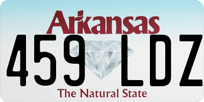 AR license plate 459LDZ
