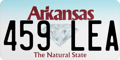 AR license plate 459LEA
