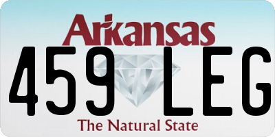 AR license plate 459LEG