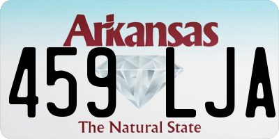 AR license plate 459LJA