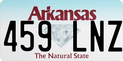 AR license plate 459LNZ