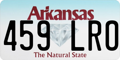 AR license plate 459LRO