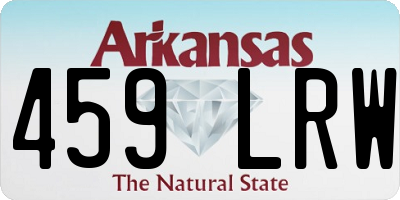 AR license plate 459LRW