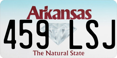 AR license plate 459LSJ