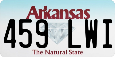 AR license plate 459LWI