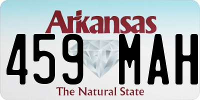 AR license plate 459MAH
