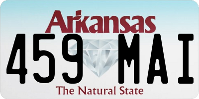 AR license plate 459MAI
