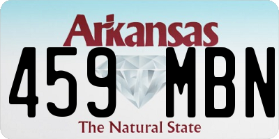 AR license plate 459MBN