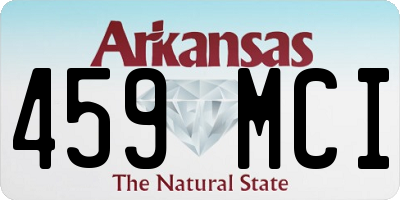 AR license plate 459MCI