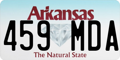 AR license plate 459MDA