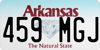 AR license plate 459MGJ