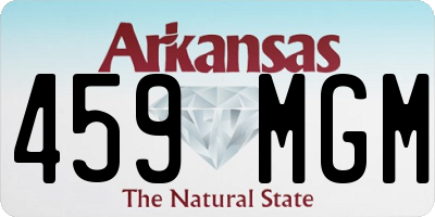 AR license plate 459MGM