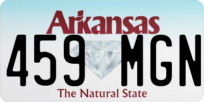 AR license plate 459MGN