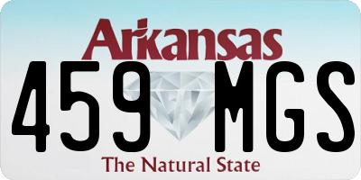 AR license plate 459MGS