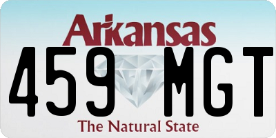 AR license plate 459MGT