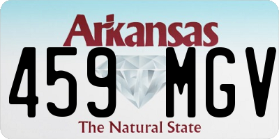 AR license plate 459MGV
