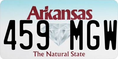AR license plate 459MGW