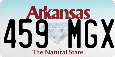 AR license plate 459MGX